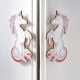 Handcrafted Acacia Wood Unicorn Cupboard Handles Set